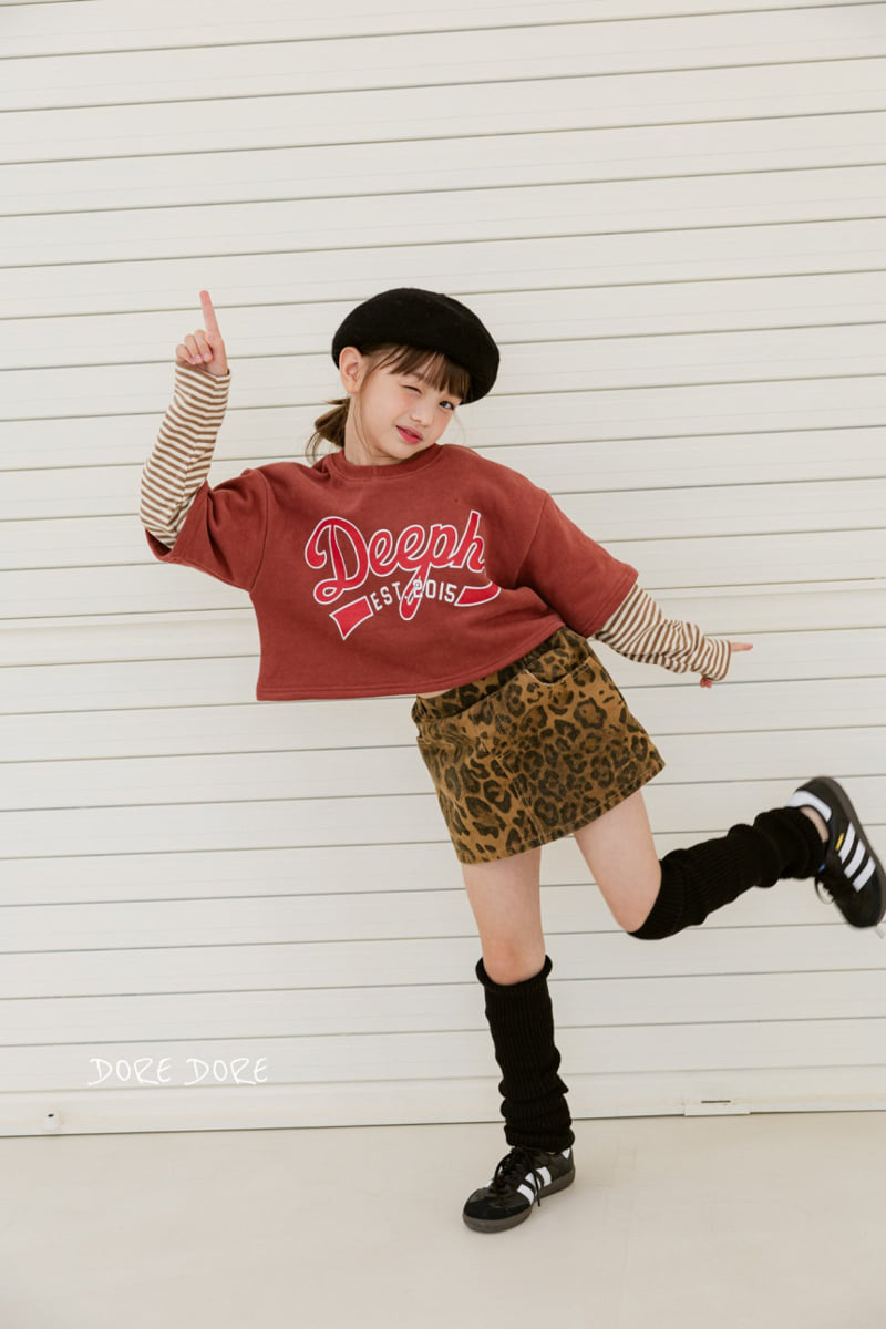 Dore Dore - Korean Children Fashion - #designkidswear - Deep Fleece Crop Sweatshirt - 2