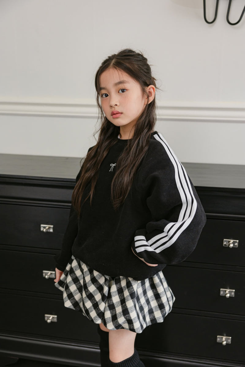 Dore Dore - Korean Children Fashion - #discoveringself - 3 Line Tape Brushed Sweatshirt - 9