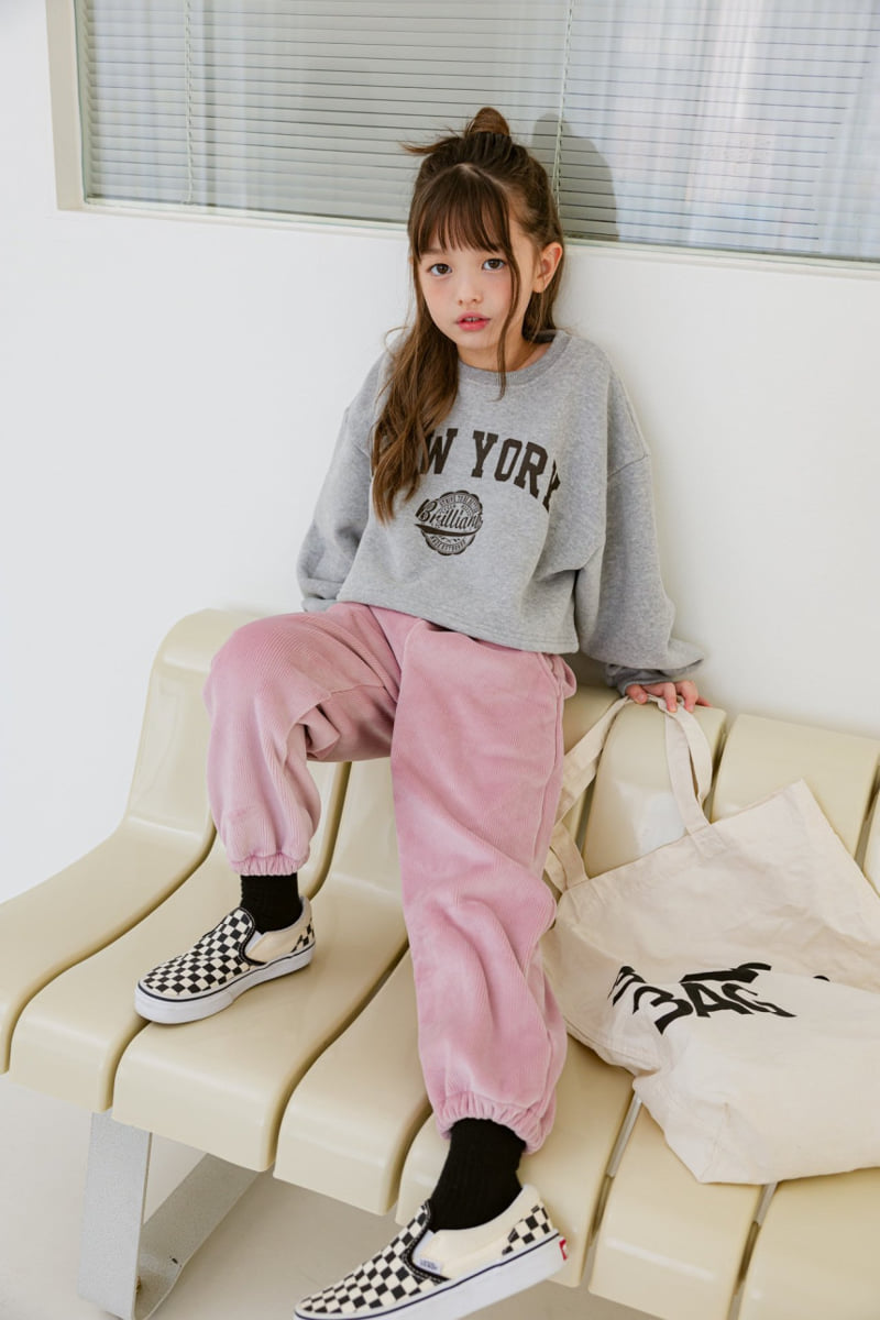 Dore Dore - Korean Children Fashion - #kidsshorts - New York Brushed Crop Sweatshirt - 9