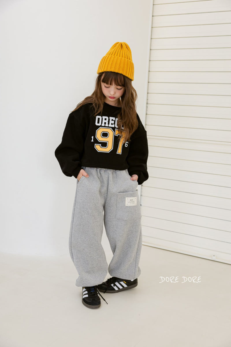 Dore Dore - Korean Children Fashion - #kidsshorts - 97 Brushed Crop Sweatshirt