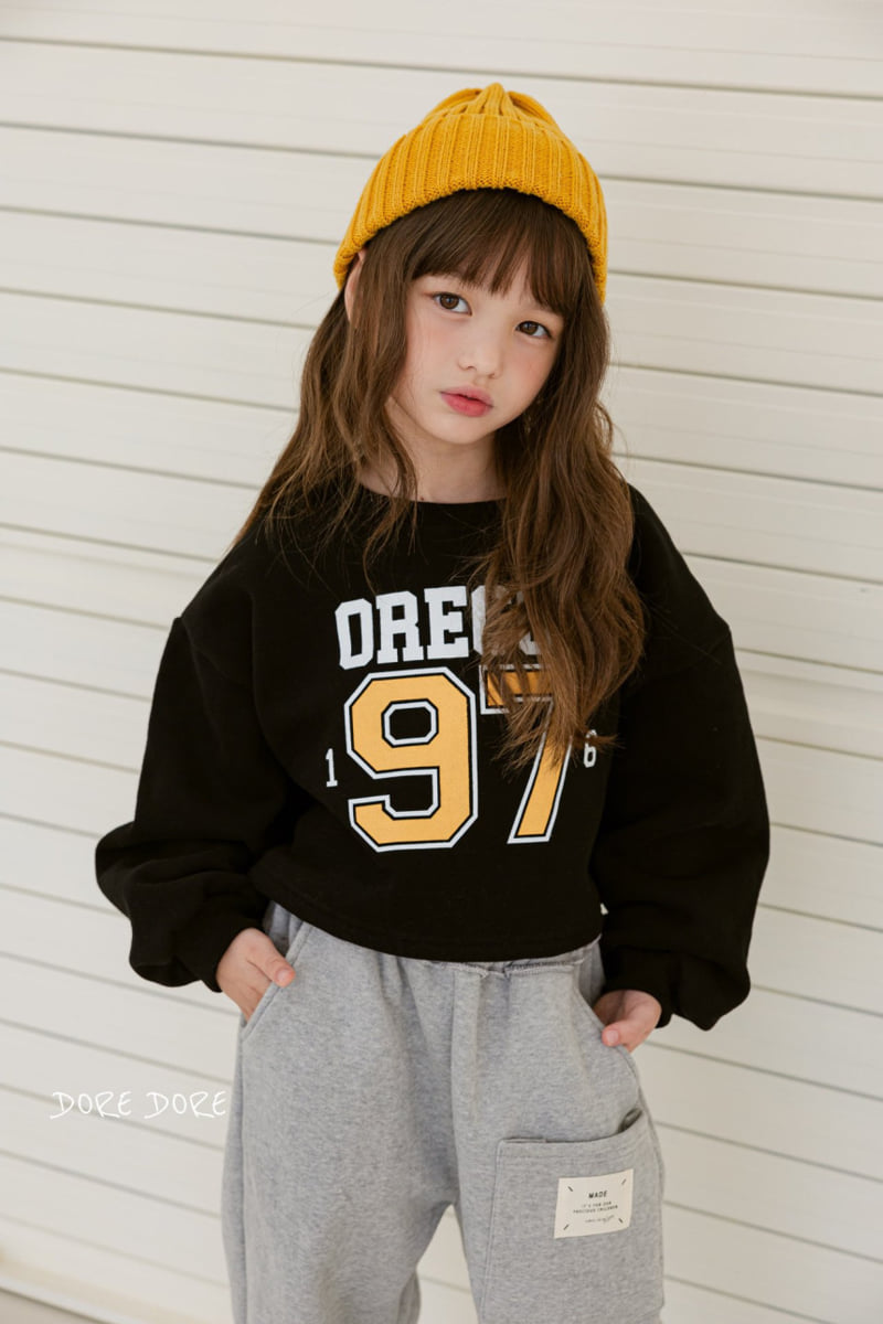 Dore Dore - Korean Children Fashion - #kidzfashiontrend - 97 Brushed Crop Sweatshirt - 3