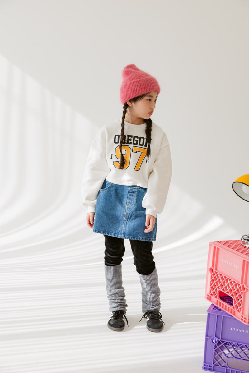 Dore Dore - Korean Children Fashion - #littlefashionista - Blue Mink Skirt Leggings - 11