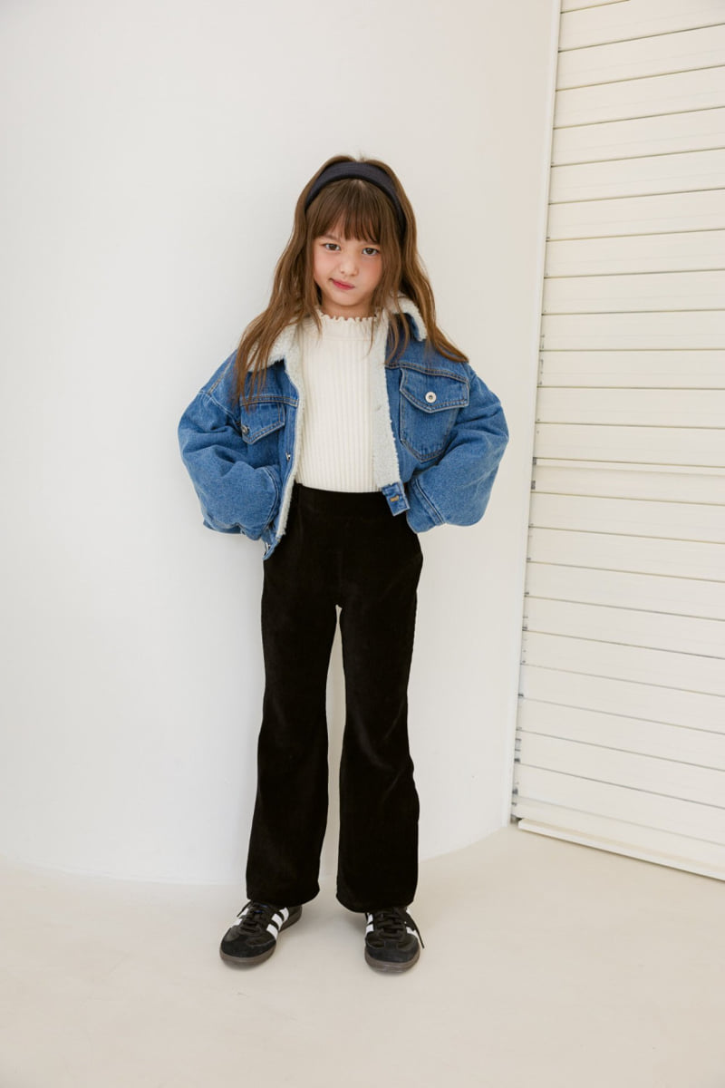 Dore Dore - Korean Children Fashion - #littlefashionista - Mock Neck Brushed Tee - 9