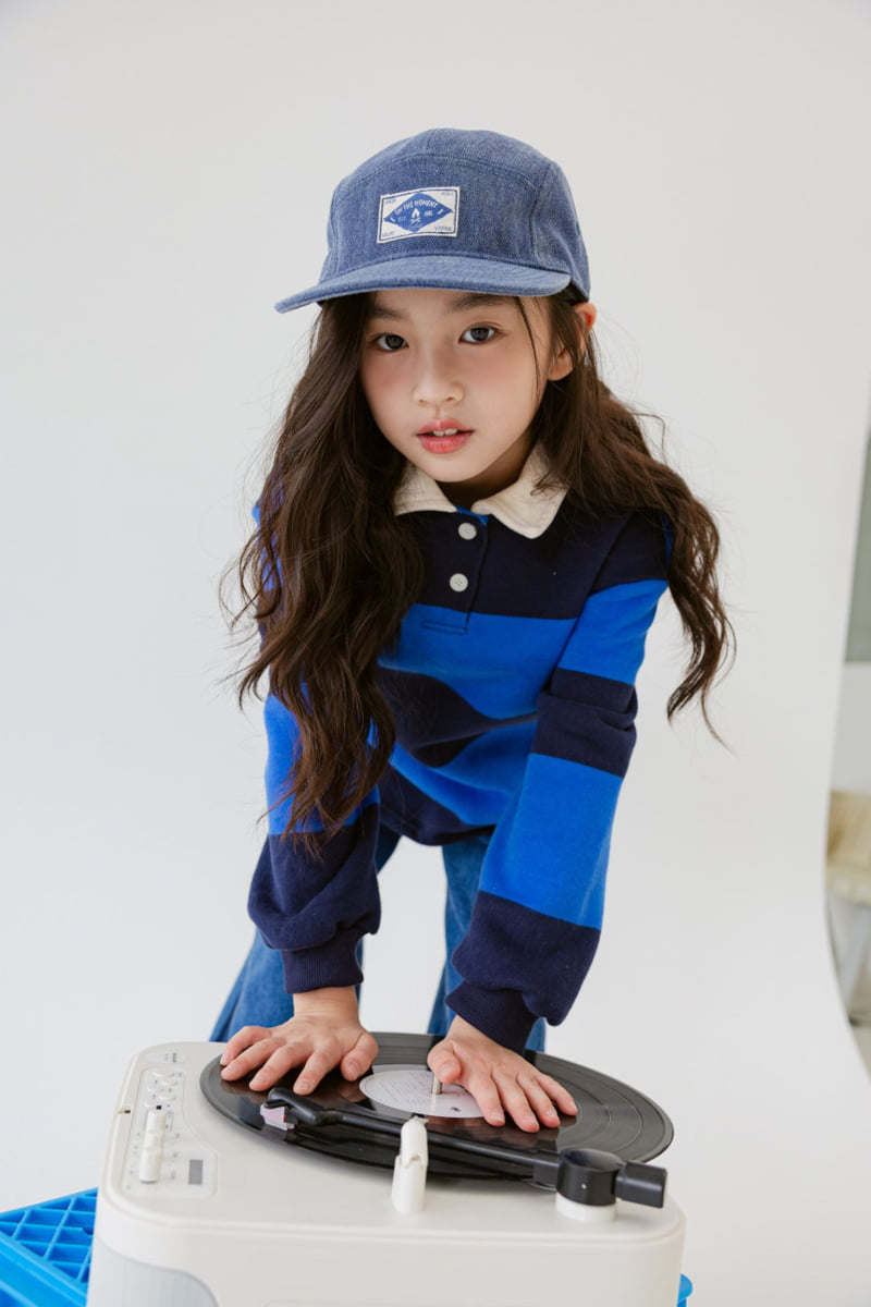 Dore Dore - Korean Children Fashion - #littlefashionista - Stripe Brushed Sweatshirt - 2