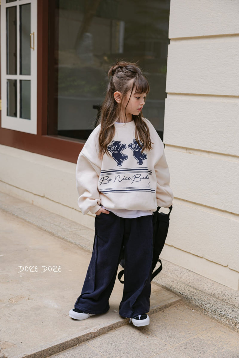 Dore Dore - Korean Children Fashion - #littlefashionista - Two Bears Fleece Sweatshirt - 2