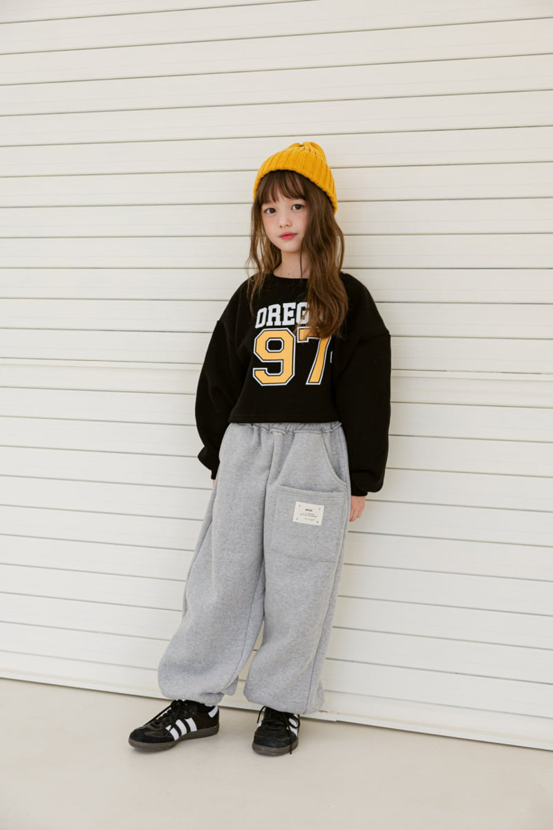 Dore Dore - Korean Children Fashion - #magicofchildhood - 97 Brushed Crop Sweatshirt - 6