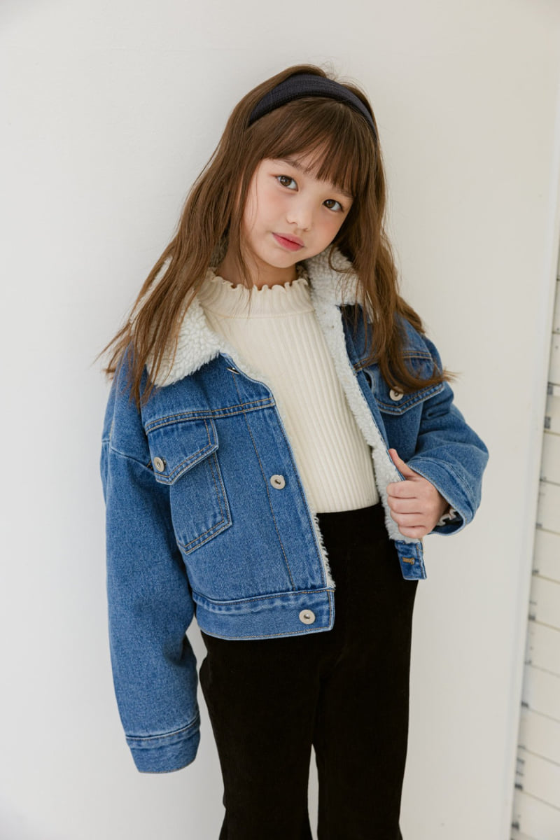 Dore Dore - Korean Children Fashion - #minifashionista - Mock Neck Brushed Tee - 11