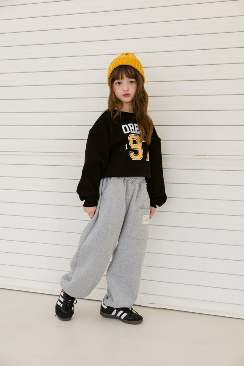 Dore Dore - Korean Children Fashion - #minifashionista - 97 Brushed Crop Sweatshirt - 7