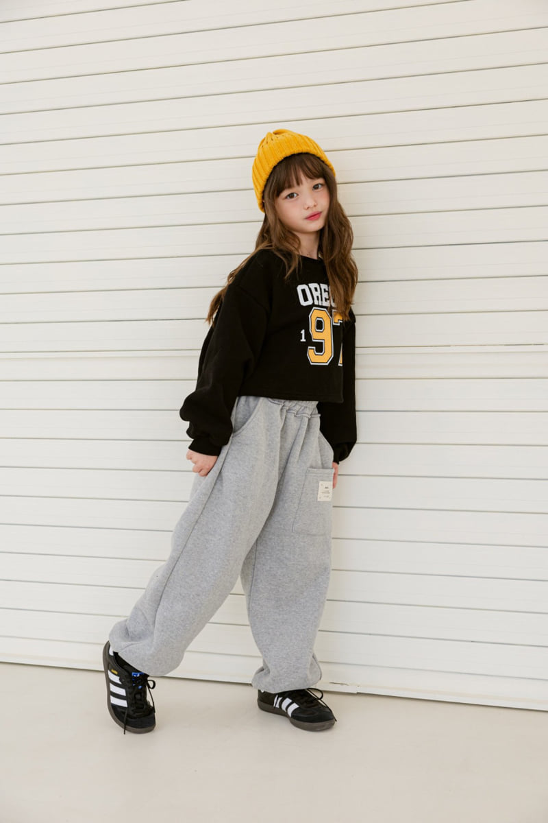 Dore Dore - Korean Children Fashion - #prettylittlegirls - 97 Brushed Crop Sweatshirt - 8