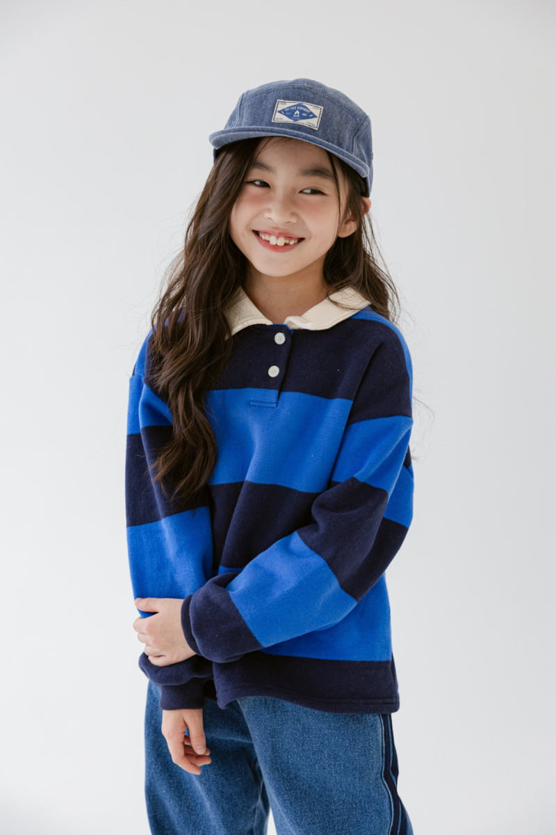 Dore Dore - Korean Children Fashion - #prettylittlegirls - Stripe Brushed Sweatshirt - 5