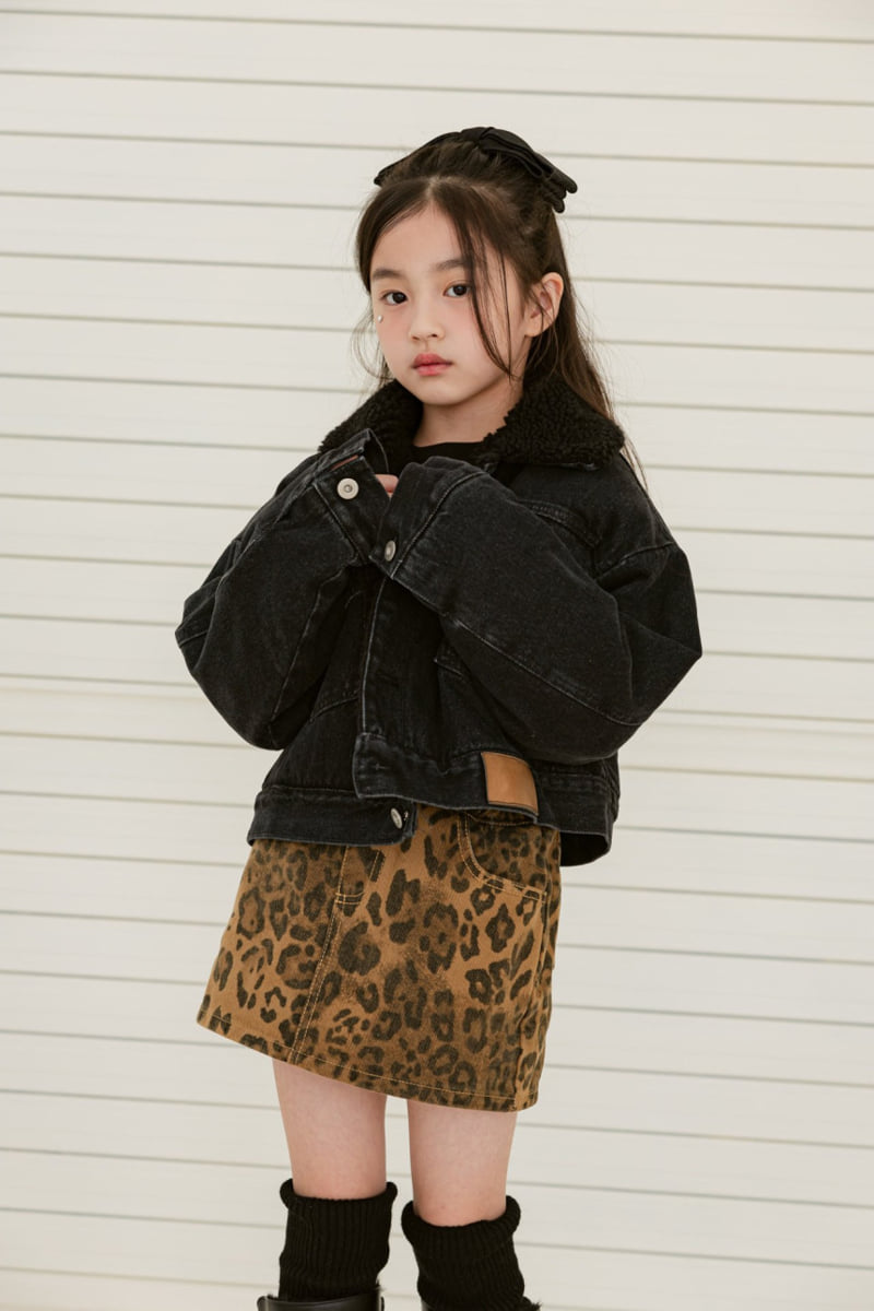 Dore Dore - Korean Children Fashion - #prettylittlegirls - Leather Label Denim Jacket - 11