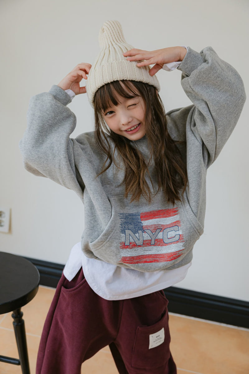 Dore Dore - Korean Children Fashion - #prettylittlegirls - NYC Pocket Brushed Sweatshirt - 10