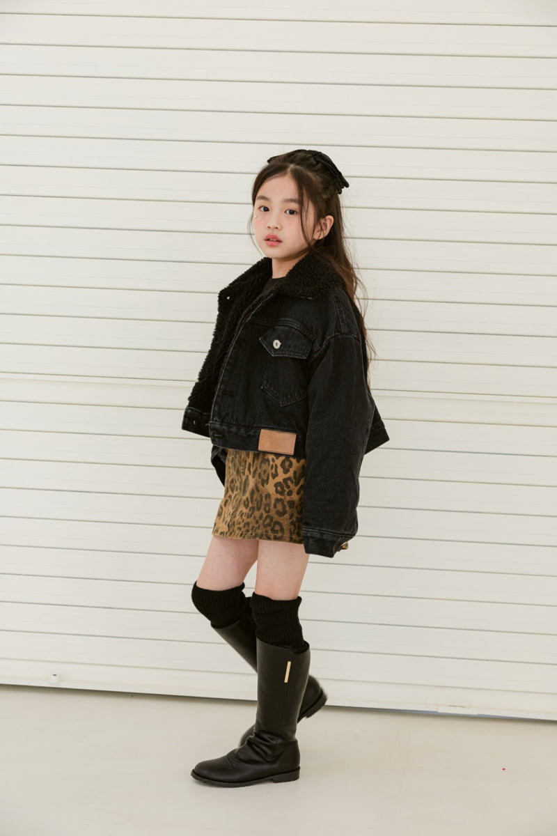 Dore Dore - Korean Children Fashion - #todddlerfashion - Leopard Mink Skirt Pants - 7