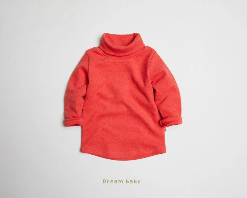 Dream Baby - Korean Children Fashion - #stylishchildhood - Thick Fleece Turtleneck Tee - 12