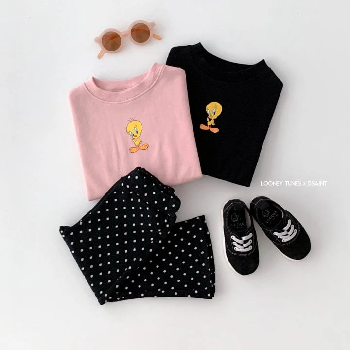 Dsaint - Korean Children Fashion - #discoveringself - Tweety Crop Sweatshirt - 6