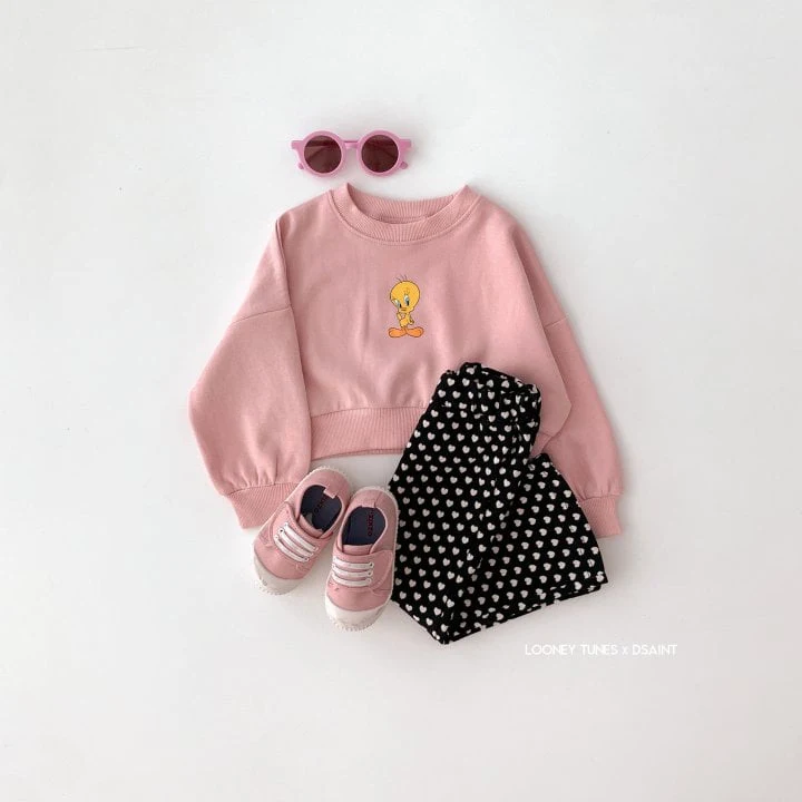 Dsaint - Korean Children Fashion - #fashionkids - Tweety Crop Sweatshirt - 7