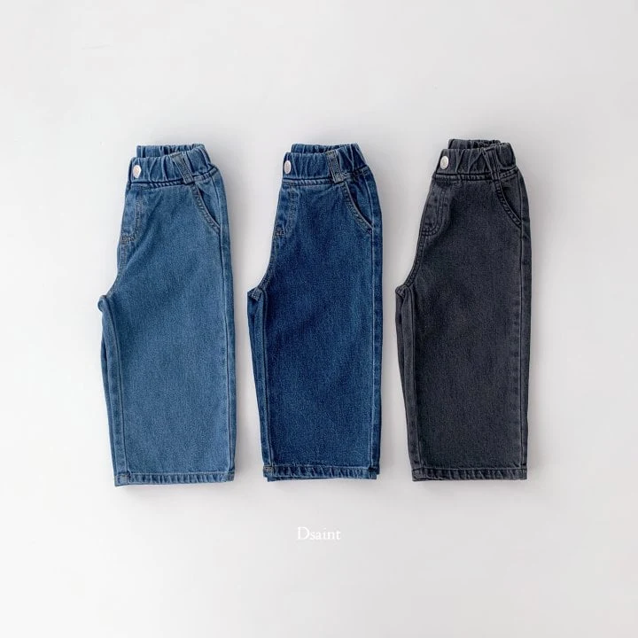 Dsaint - Korean Children Fashion - #kidsshorts - Wide Denim Pants