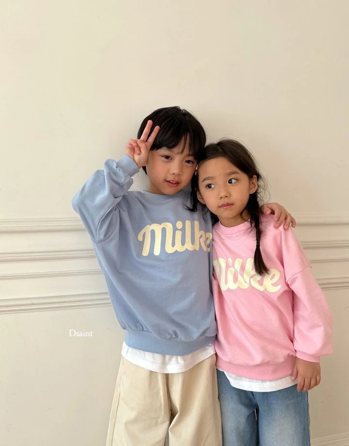 Dsaint - Korean Children Fashion - #littlefashionista - Milk Sweatshirt - 11