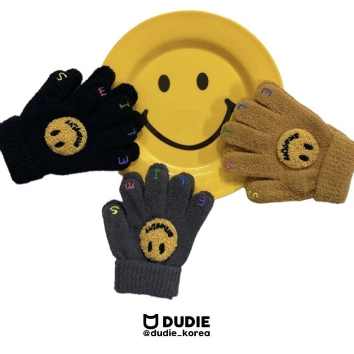 Dudie - Korean Baby Fashion - #babyboutiqueclothing - Lettering Smile Gloves - 10