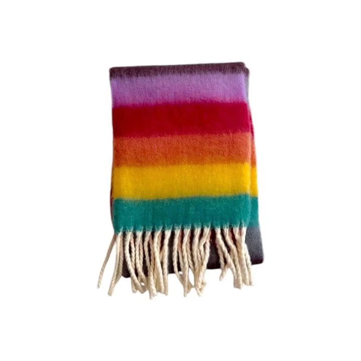 Dudie - Korean Children Fashion - #kidzfashiontrend - Rainbow Muffler - 3