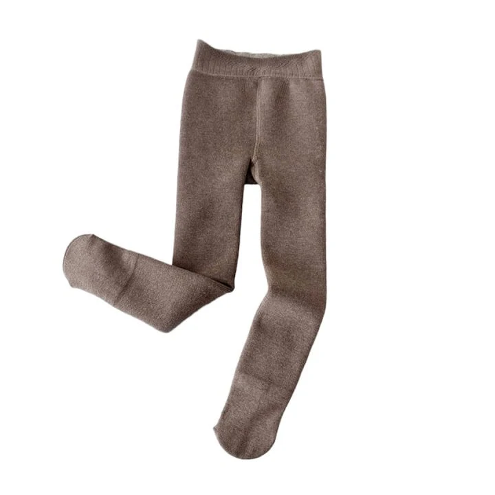 Dudie - Korean Children Fashion - #minifashionista - Fleece Leggings - 8