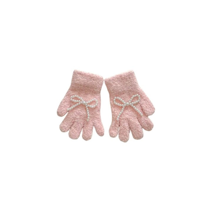 Dudie - Korean Children Fashion - #prettylittlegirls - Pearl Gloves - 3