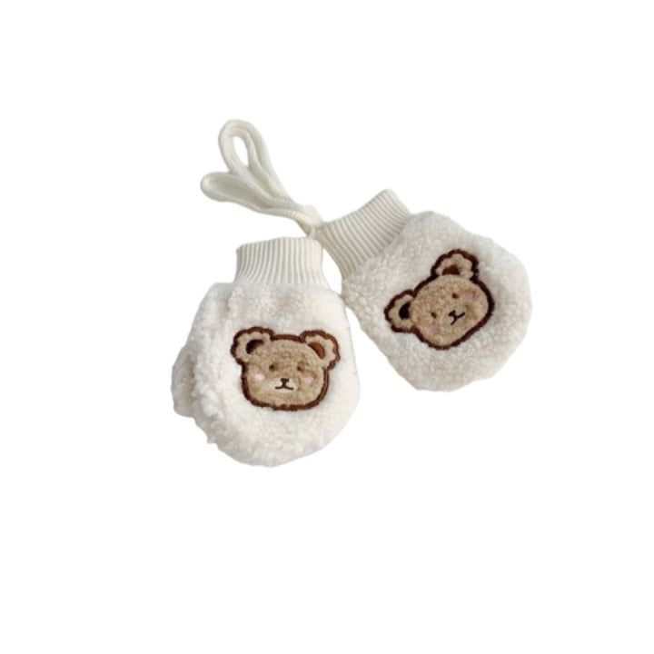 Dudie - Korean Children Fashion - #minifashionista - Bear Tumble Mittens - 4