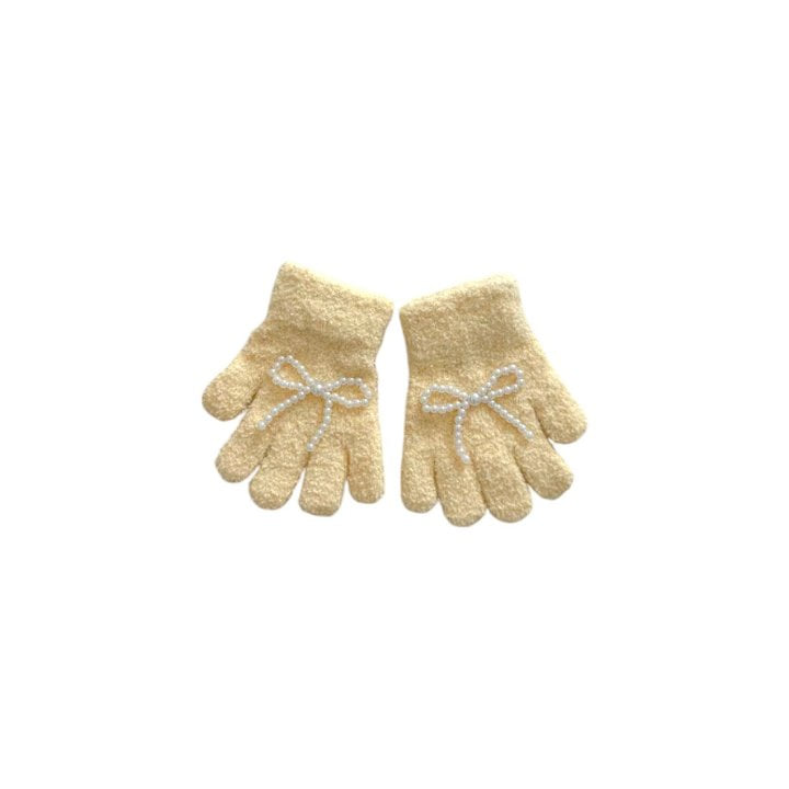 Dudie - Korean Children Fashion - #stylishchildhood - Pearl Gloves - 6