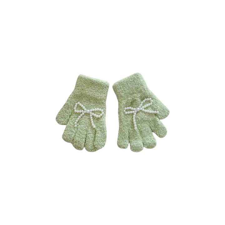 Dudie - Korean Children Fashion - #prettylittlegirls - Pearl Gloves - 4