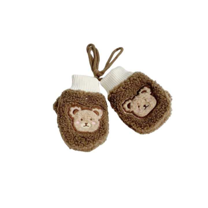 Dudie - Korean Children Fashion - #todddlerfashion - Bear Tumble Mittens - 5