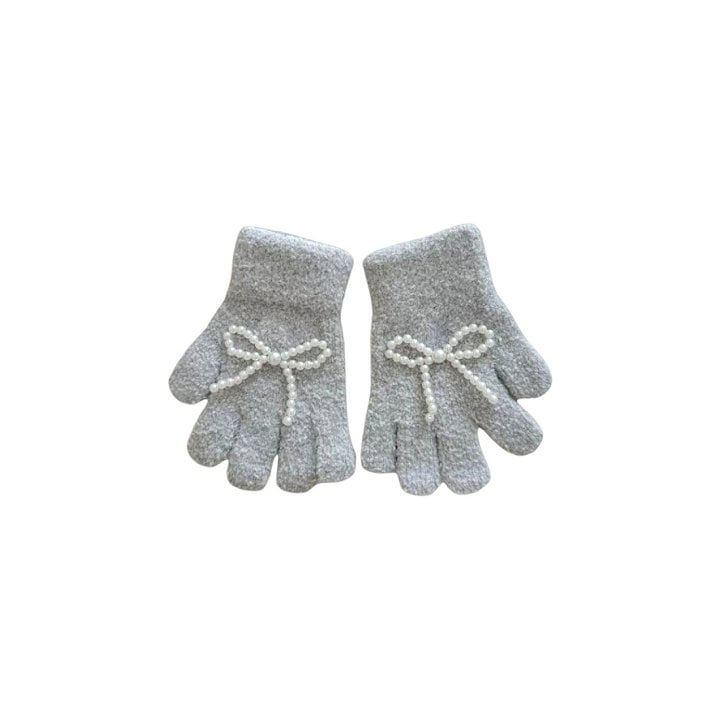 Dudie - Korean Children Fashion - #toddlerclothing - Pearl Gloves - 5