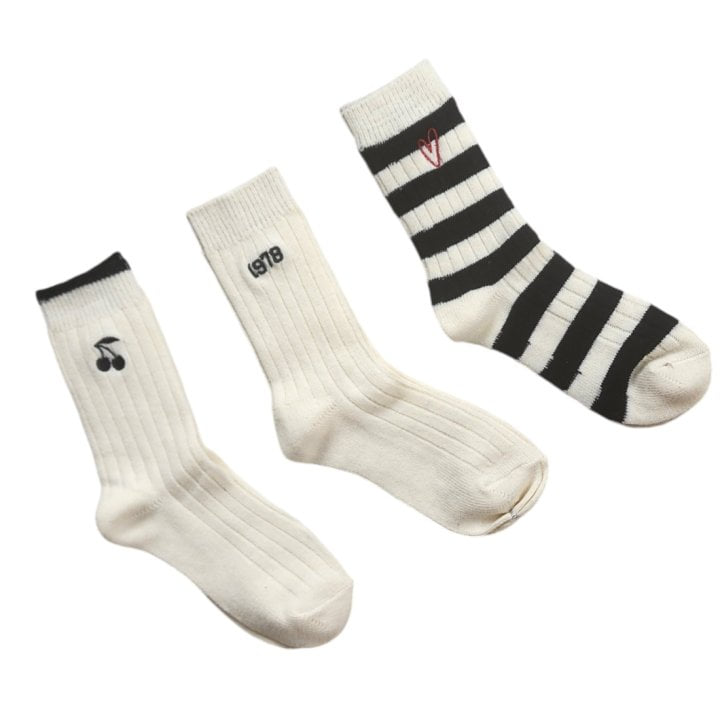 Dudie - Korean Junior Fashion - #childrensboutique - Louis Long Socks - 7