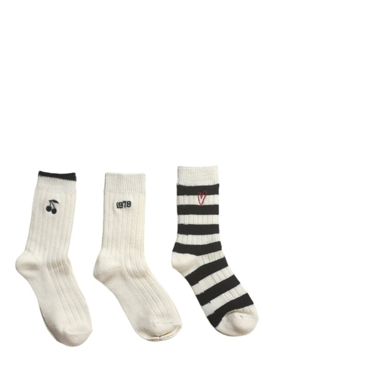 Dudie - Korean Junior Fashion - #todddlerfashion - Louis Long Socks - 3