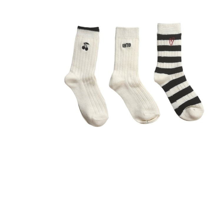 Dudie - Korean Junior Fashion - #todddlerfashion - Louis Long Socks - 4