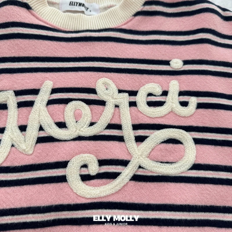 Ellymolly - Korean Children Fashion - #Kfashion4kids - Merci Stripe Sweatshirts - 7