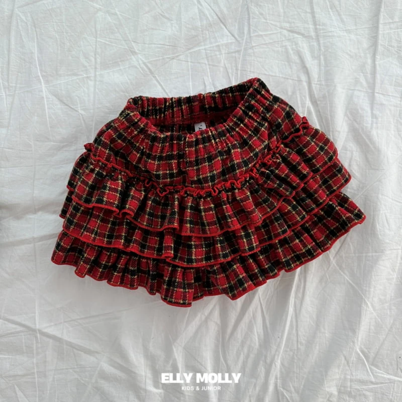 Ellymolly - Korean Children Fashion - #Kfashion4kids - Holiday Check Cancan Pants - 3