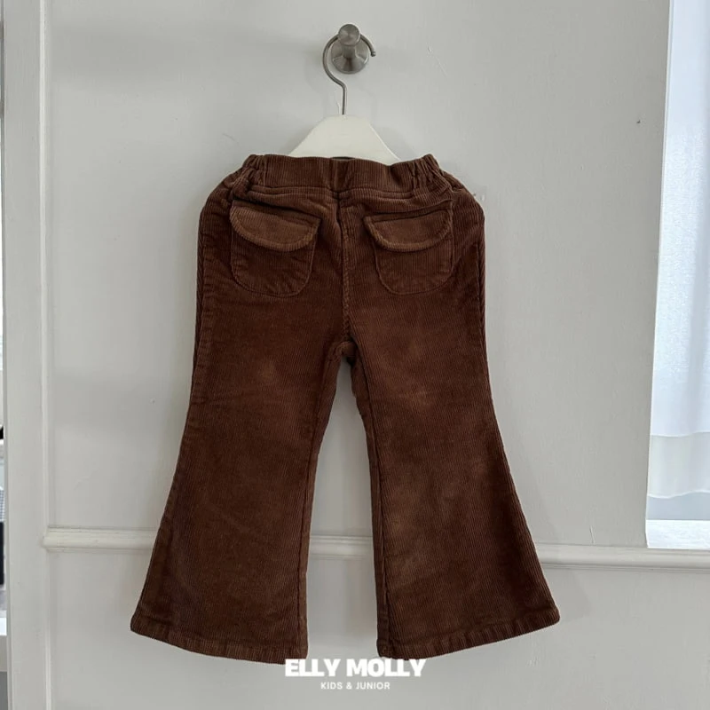 Ellymolly - Korean Children Fashion - #stylishchildhood - Half Moon Pocket Bootscut Pants - 4