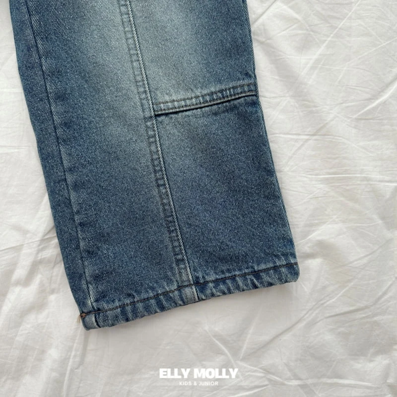 Ellymolly - Korean Children Fashion - #childofig - Salt Slit Denim Pants - 8