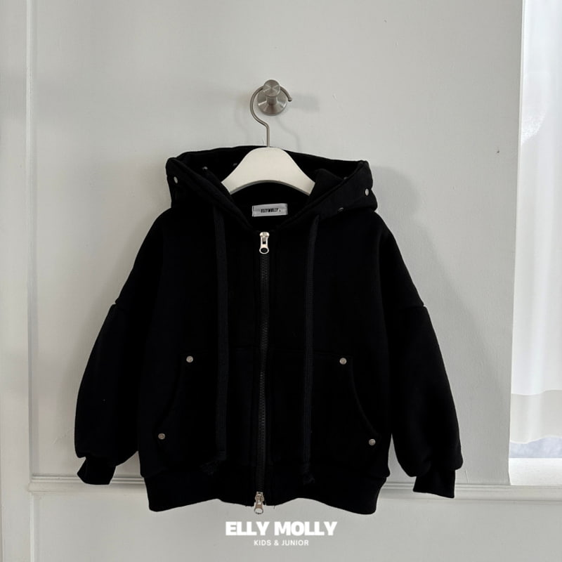 Ellymolly - Korean Children Fashion - #childofig - Stud Hood Zip-up Jacket - 3