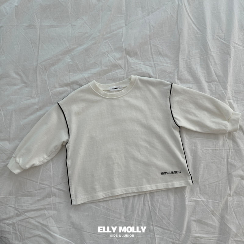 Ellymolly - Korean Children Fashion - #childofig - Brushed Piping Box Tee - 2