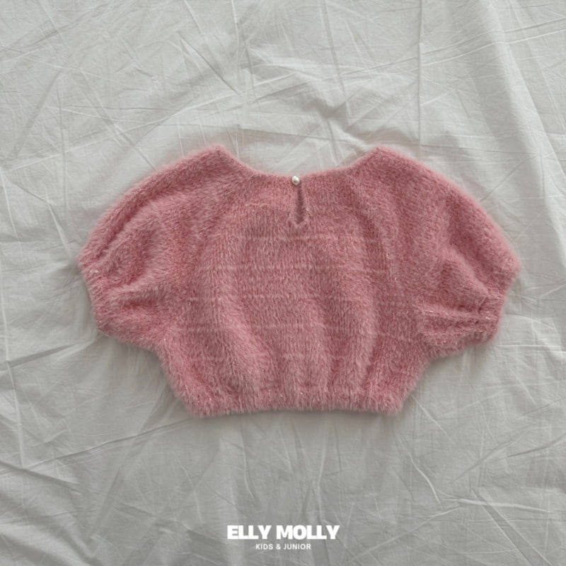 Ellymolly - Korean Children Fashion - #childrensboutique - Puff Bling Crop Tee - 6