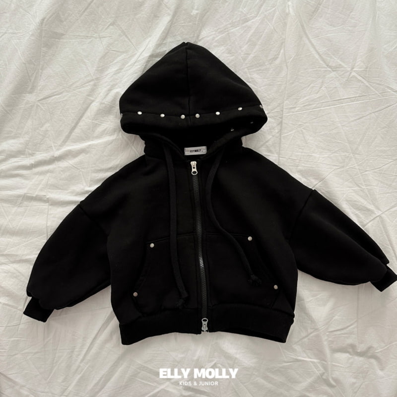 Ellymolly - Korean Children Fashion - #childofig - Stud Hood Zip-up Jacket - 4