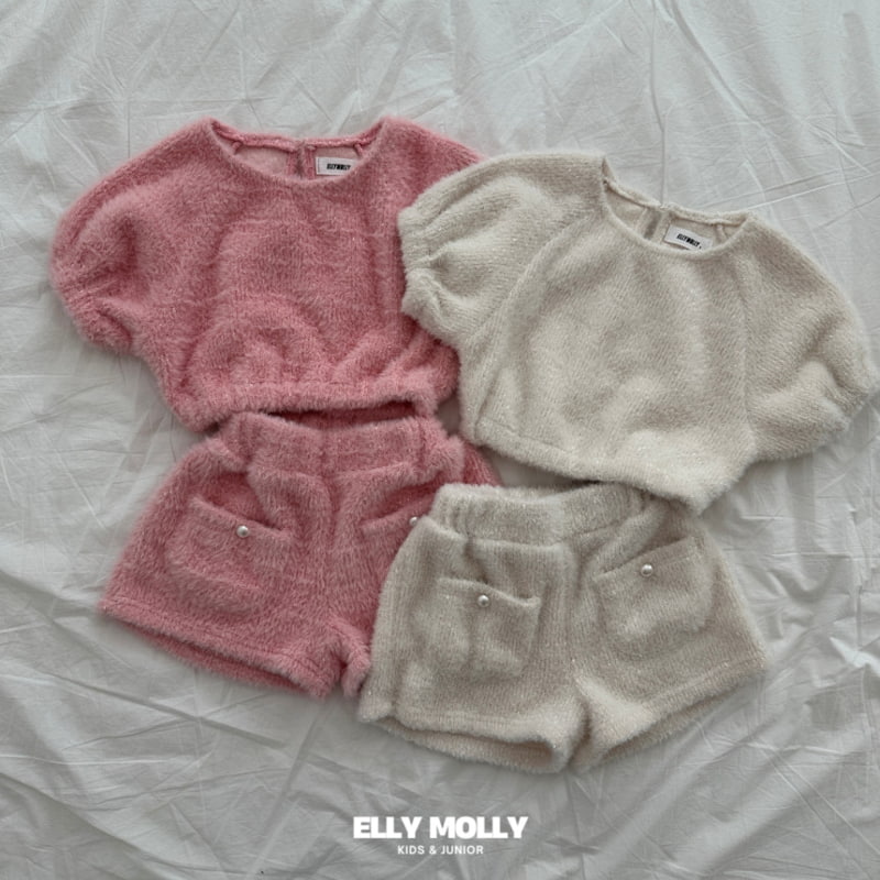 Ellymolly - Korean Children Fashion - #designkidswear - Puff Bling Crop Tee - 7