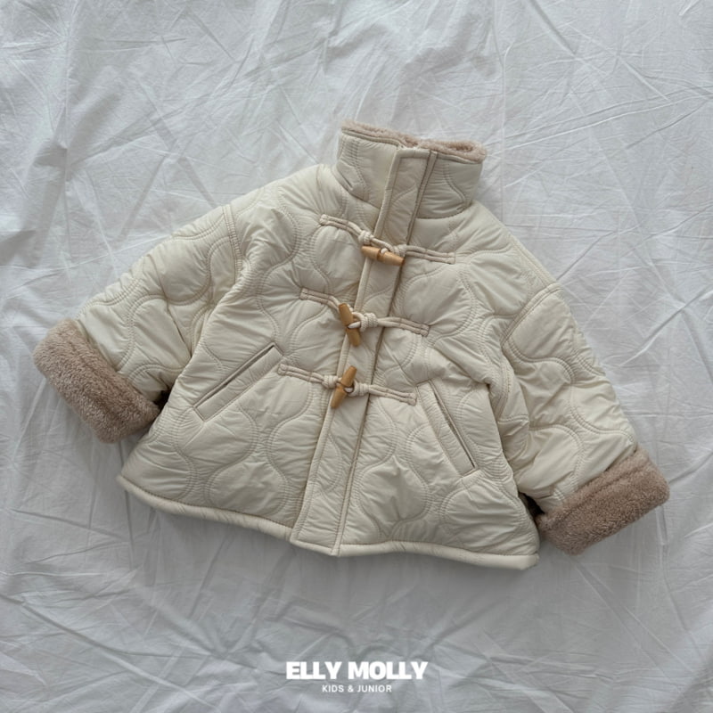 Ellymolly - Korean Children Fashion - #designkidswear - Voa Padding Coat - 5