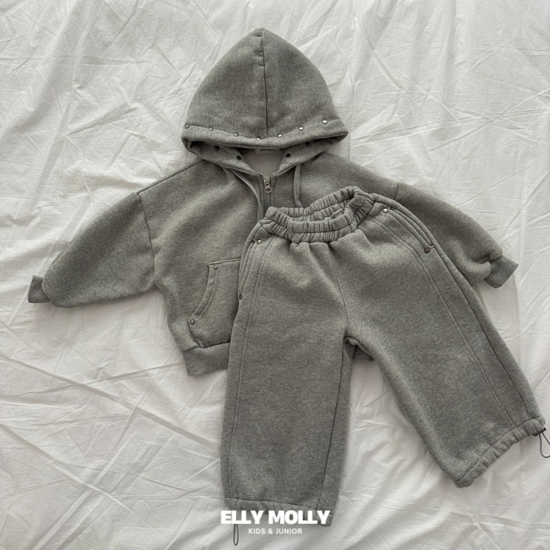 Ellymolly - Korean Children Fashion - #discoveringself - Stud Hood Zip-up Jacket - 6