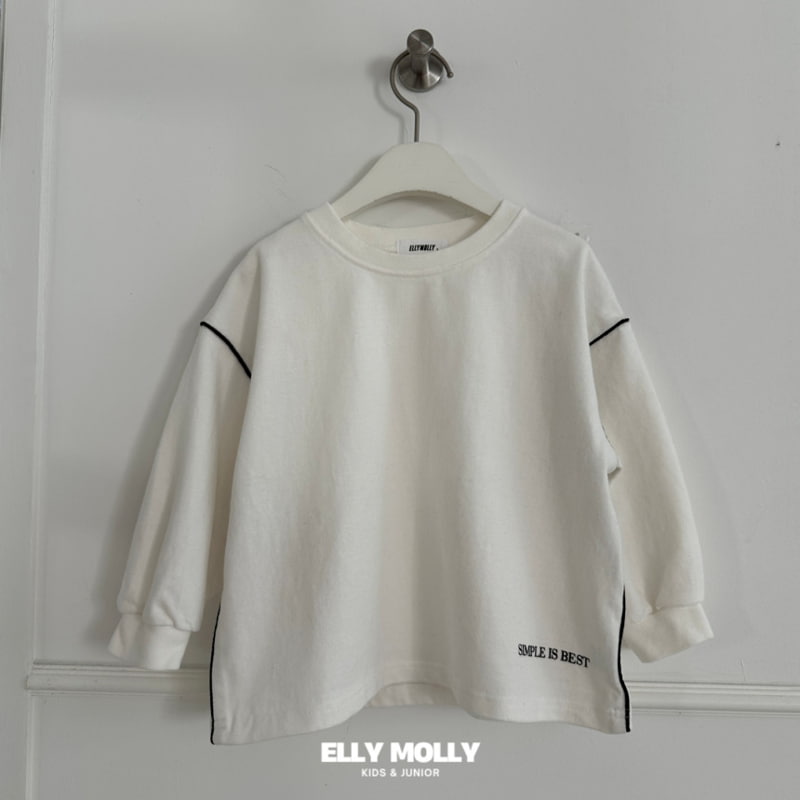 Ellymolly - Korean Children Fashion - #discoveringself - Brushed Piping Box Tee - 5