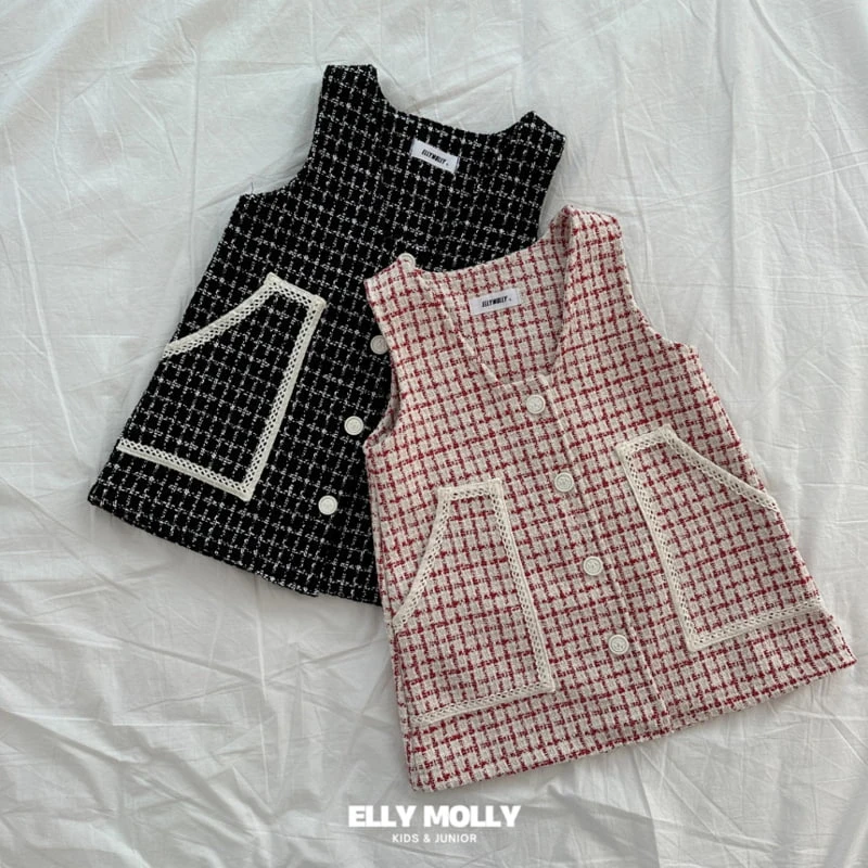 Ellymolly - Korean Children Fashion - #discoveringself - Woo Tweed One-piece