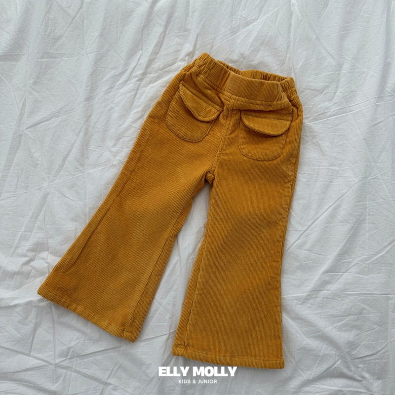 Ellymolly - Korean Children Fashion - #fashionkids - Half Moon Pocket Bootscut Pants - 8