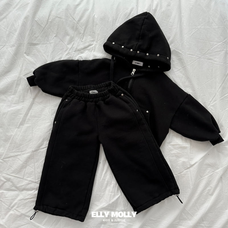 Ellymolly - Korean Children Fashion - #fashionkids - Stud Hood Zip-up Jacket - 7