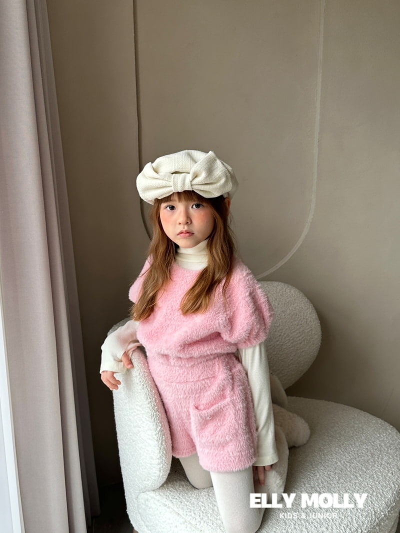 Ellymolly - Korean Children Fashion - #kidsshorts - Elly Ribbon Beret - 5